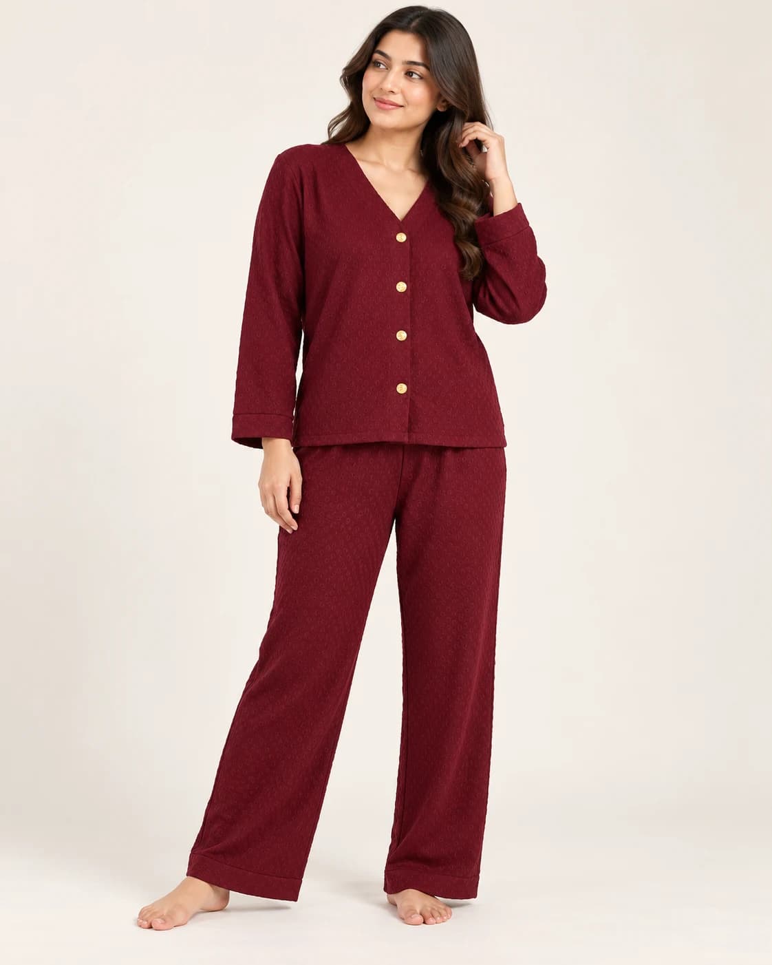Deep Maroon co-ord set